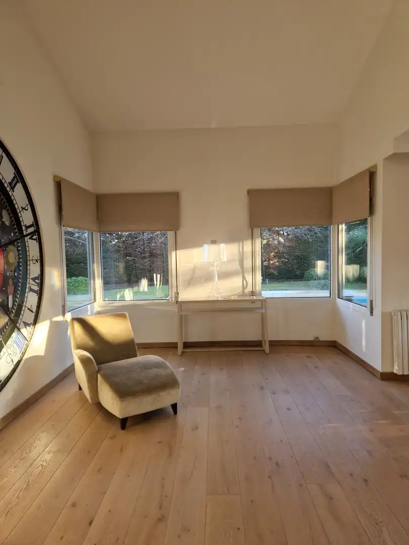 Sala de estar de Casa o chalet en venta en Santa Coloma de Farners con Aire acondicionado, Calefacción y Jardín privado