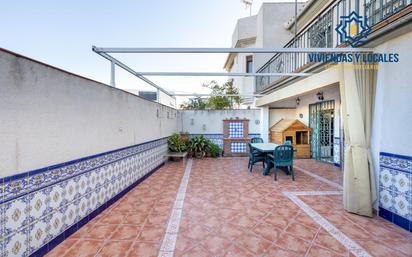 Terrace of House or chalet for sale in  Granada Capital  with Heating, Private garden and Parquet flooring