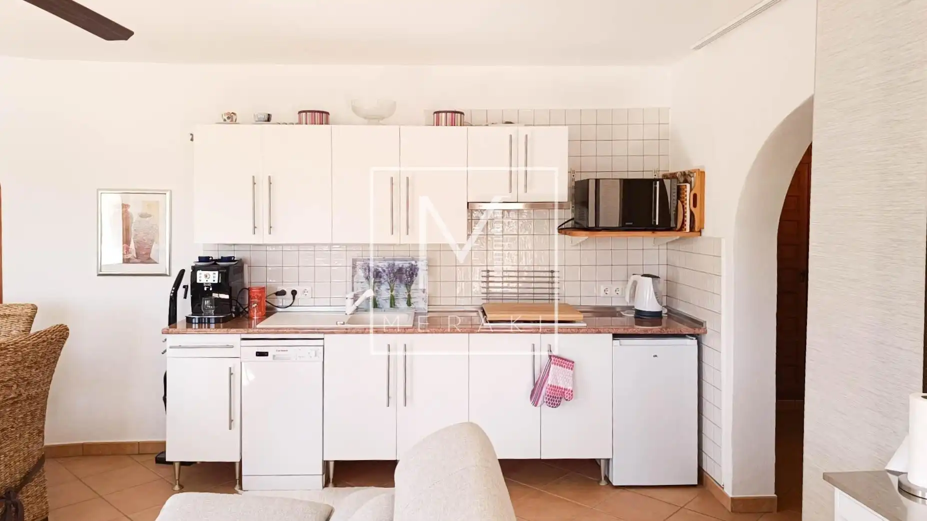 Cocina de Casa o chalet en venta en Calpe / Calp con Aire acondicionado, Calefacción y Jardín privado