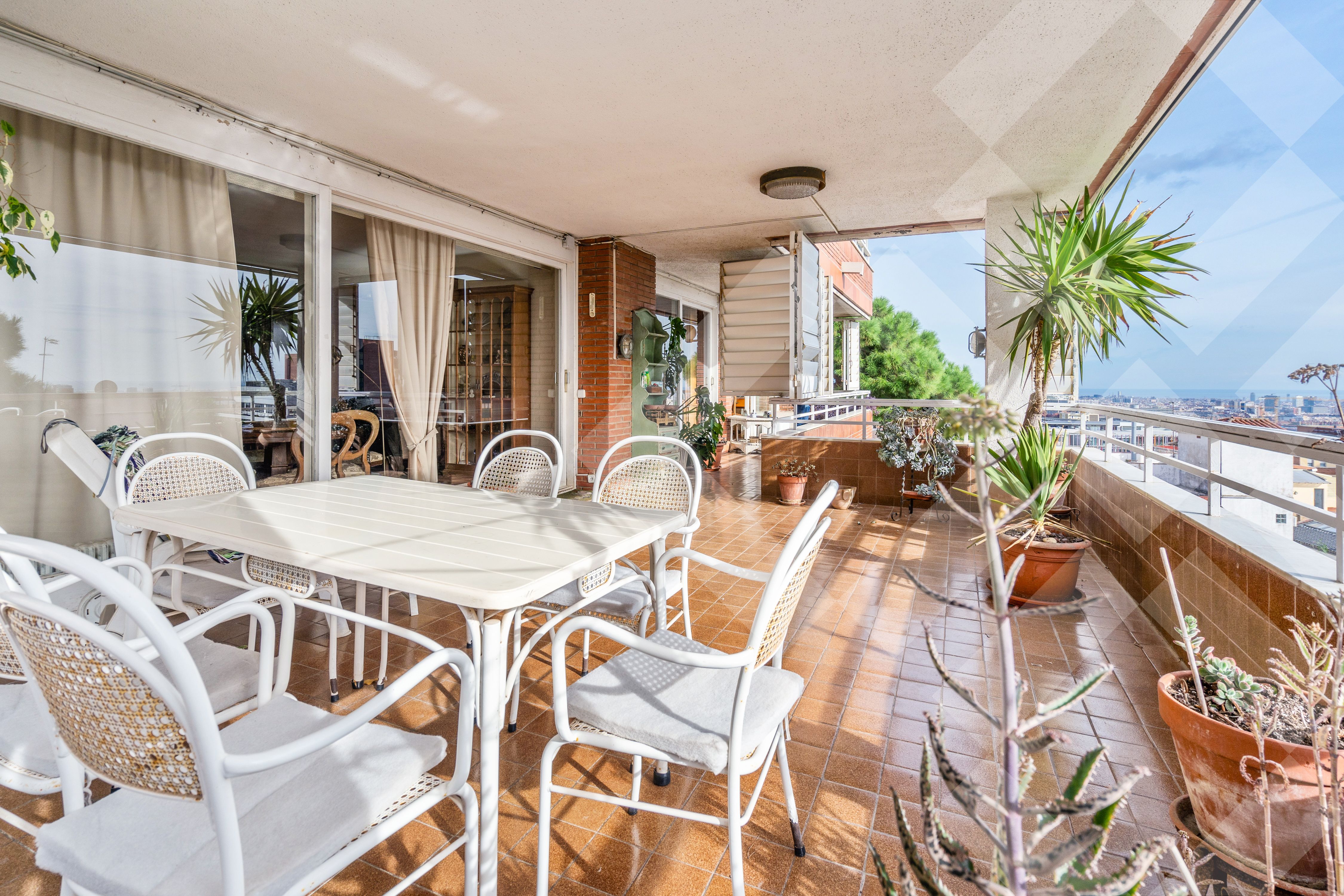 Terrace of Flat for sale in Esplugues de Llobregat  with Heating, Private garden and Parquet flooring