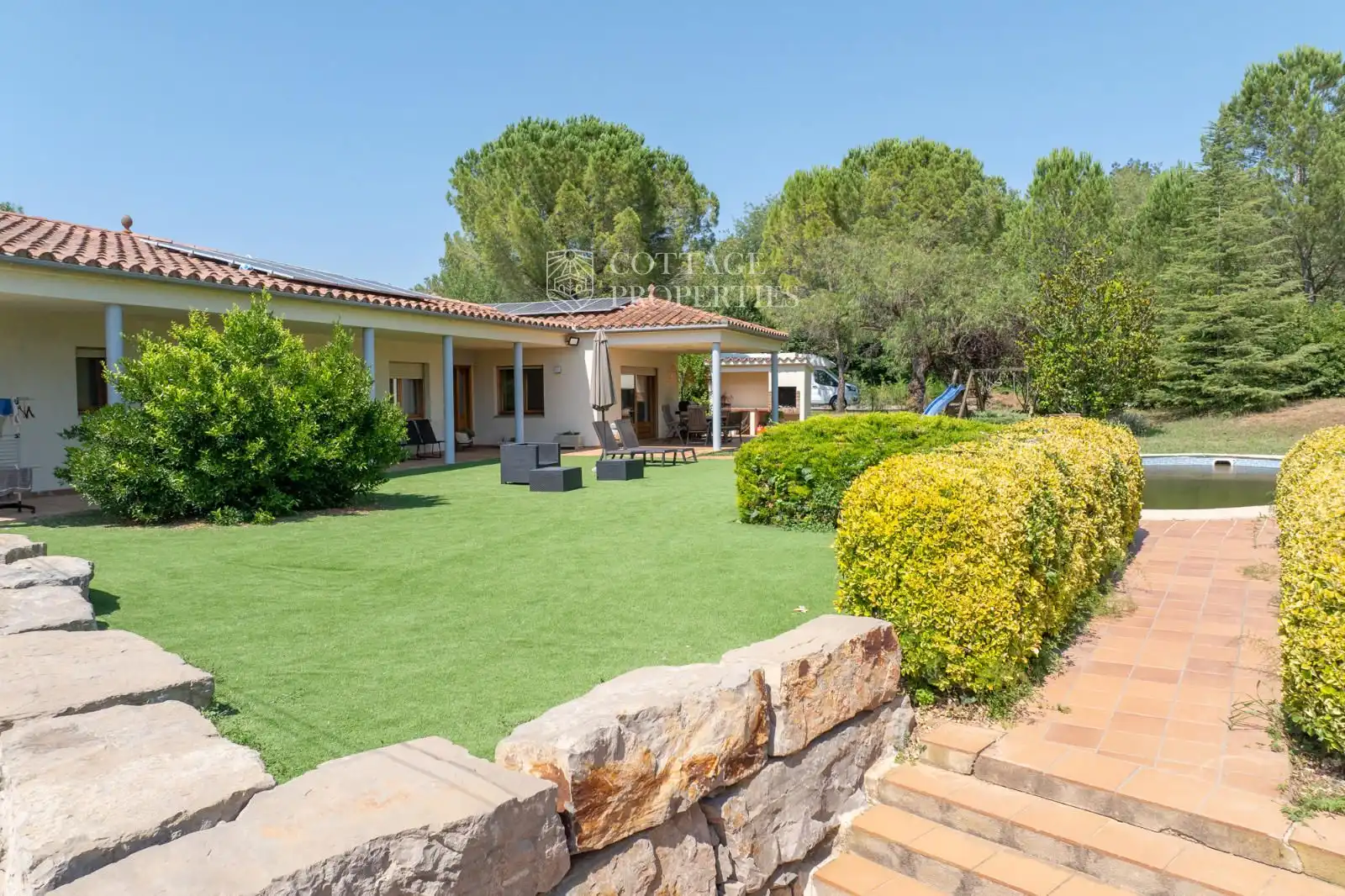 Jardín de Finca rústica en venta en Vilademuls con Aire acondicionado, Calefacción y Piscina