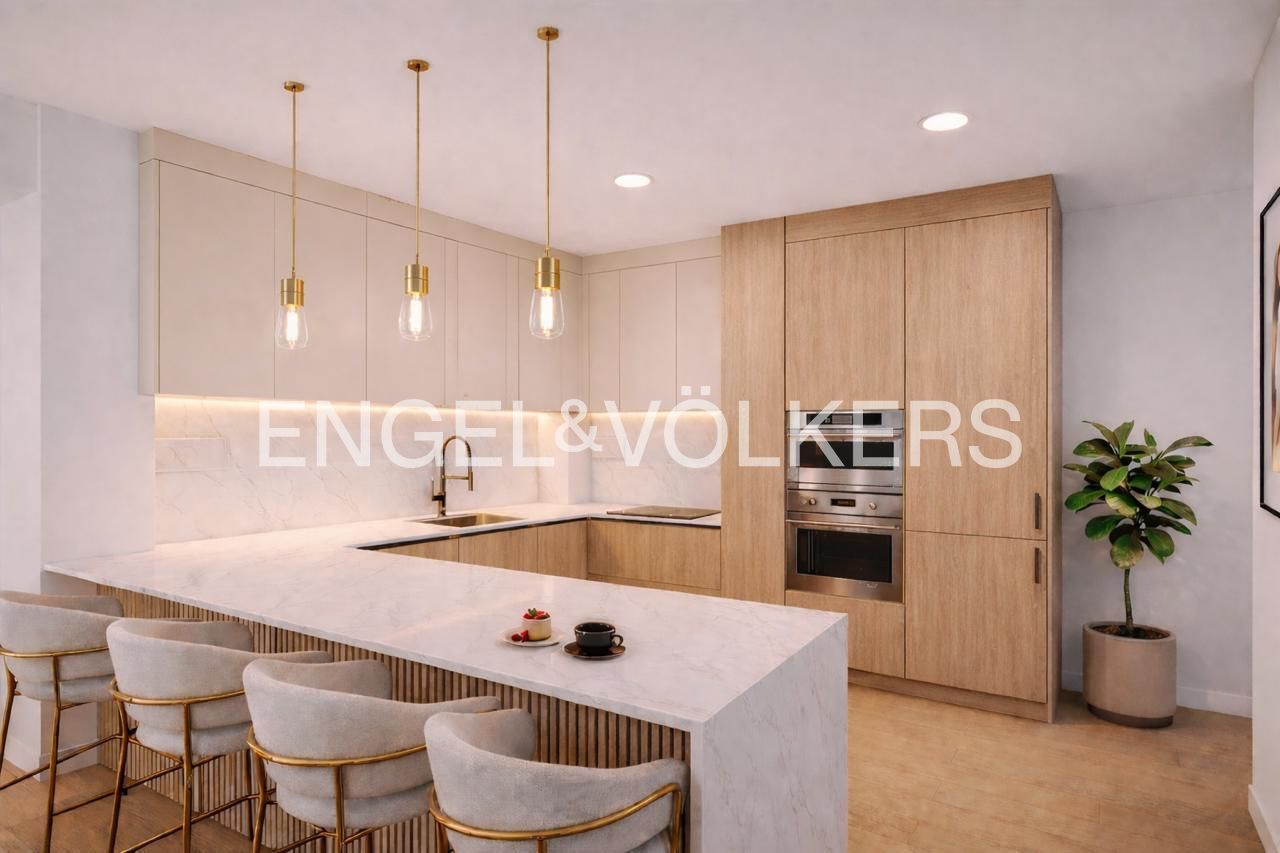 Kitchen of Flat for sale in  Madrid Capital  with Air Conditioner, Heating and Terrace