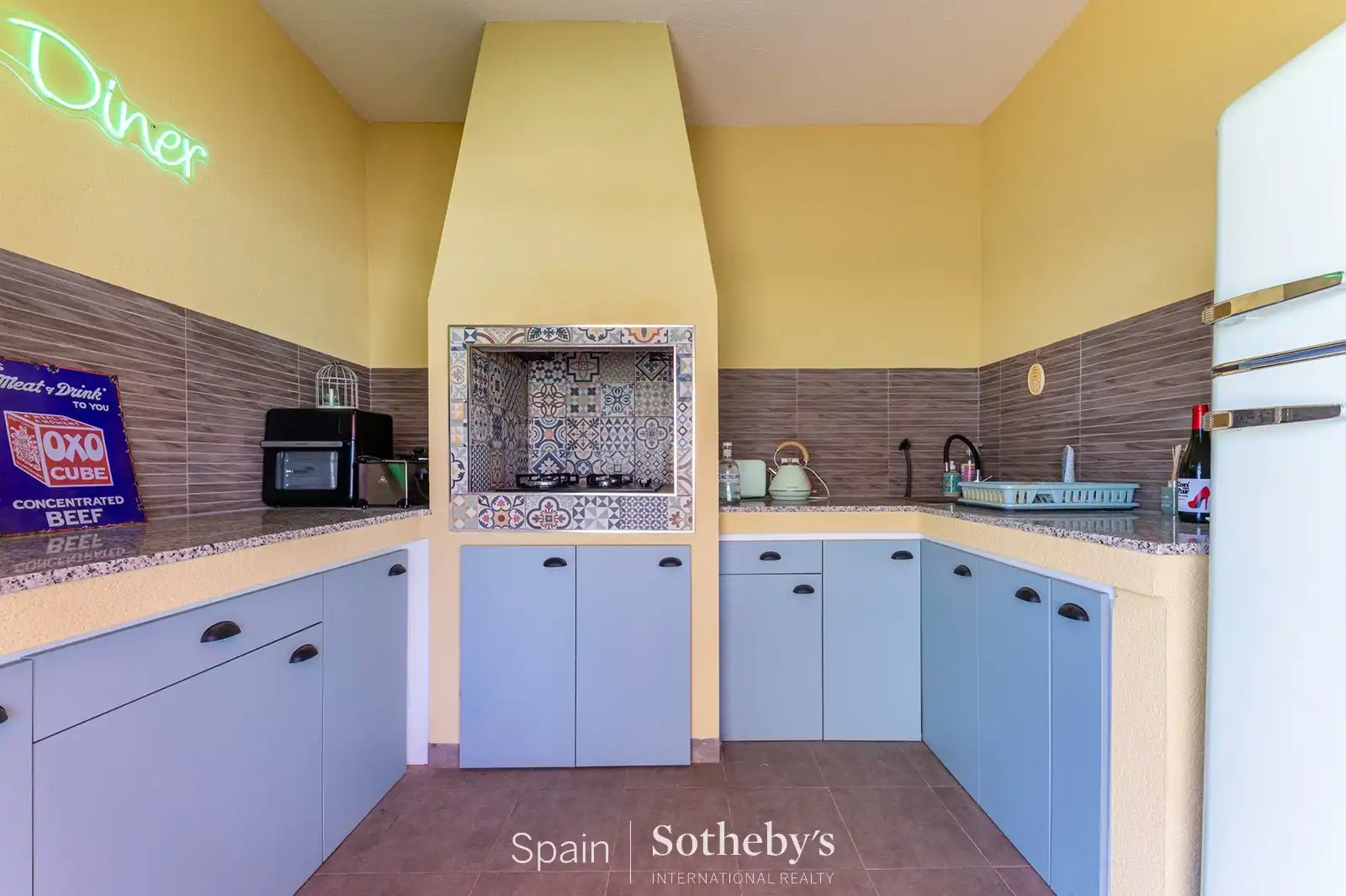 Cocina de Casa o chalet en venta en Sax con Aire acondicionado, Calefacción y Jardín privado