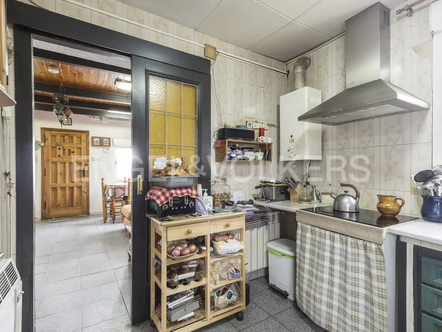 Cocina de Casa o chalet en venta en Barcelona con Aire acondicionado, Calefacción y Jardín privado