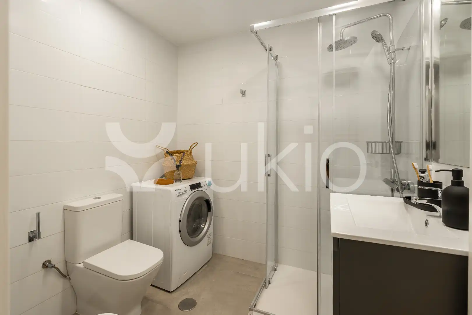Badezimmer von Wohnungen zur Miete in Madrid mit Klimaanlage, Heizung und Terrasse