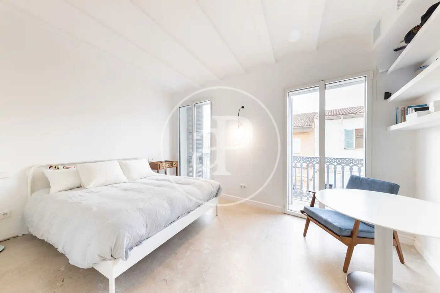 Schlafzimmer von Einfamilien-Reihenhaus zum Verkauf in  Palma de Mallorca mit Klimaanlage, Heizung und Privatgarten