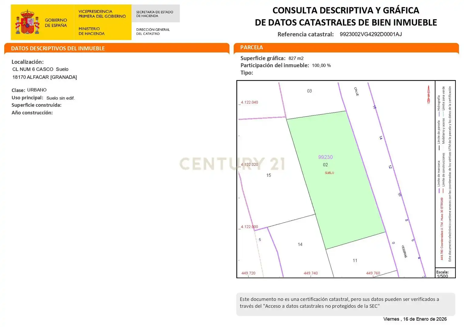Terreni e lotti in vendita a Calle las Yeseras, 6, Alfacar, Spain 6, imagen 7