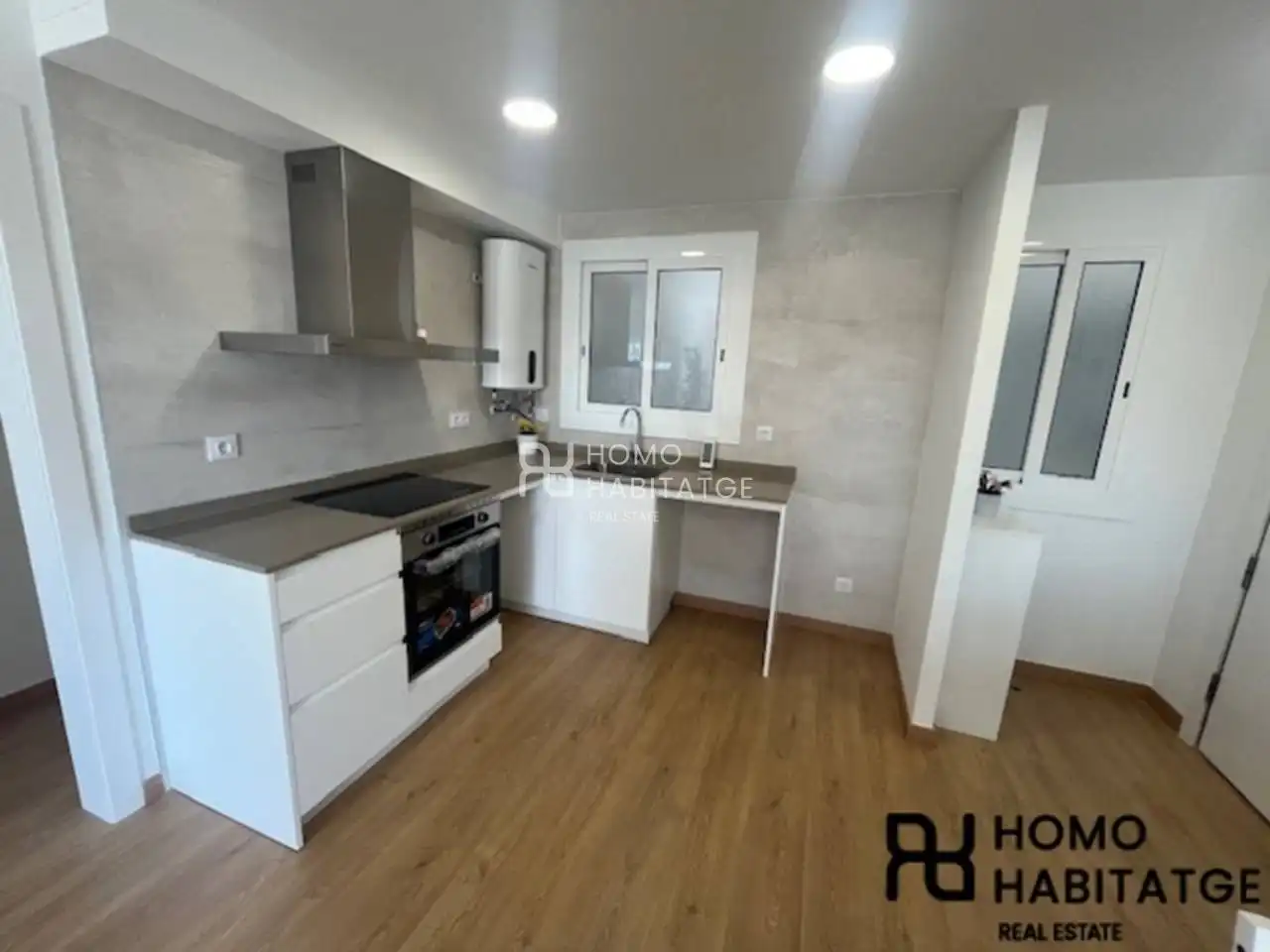 Küche von Wohnung zum Verkauf in Rubí mit Parkett, Terrasse und Balkon