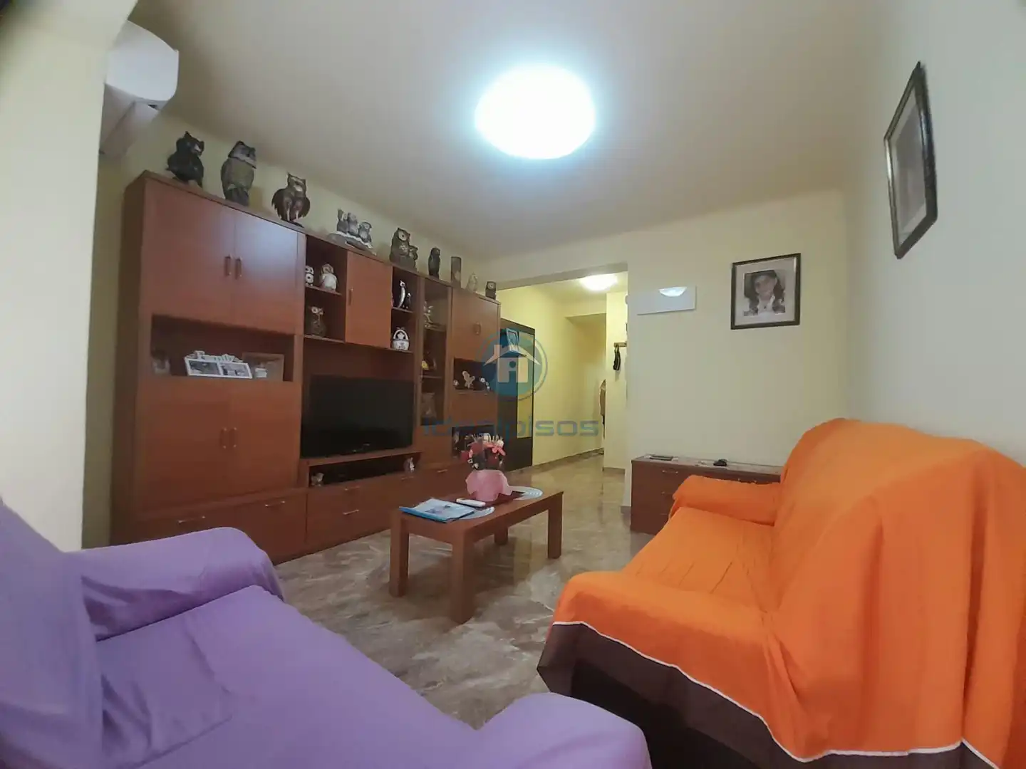 Sala d'estar de Pis en venda en Alicante / Alacant amb Aire condicionat i Moblat