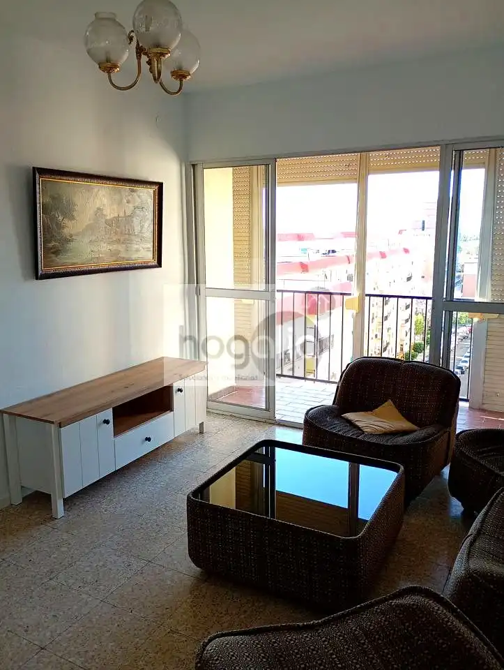 Sala de estar de Piso de alquiler en Sevilla con Terraza y Amueblado