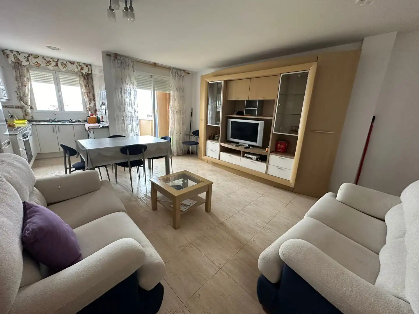 Sala de estar de Ático en venta en Benicarló con Terraza y Amueblado