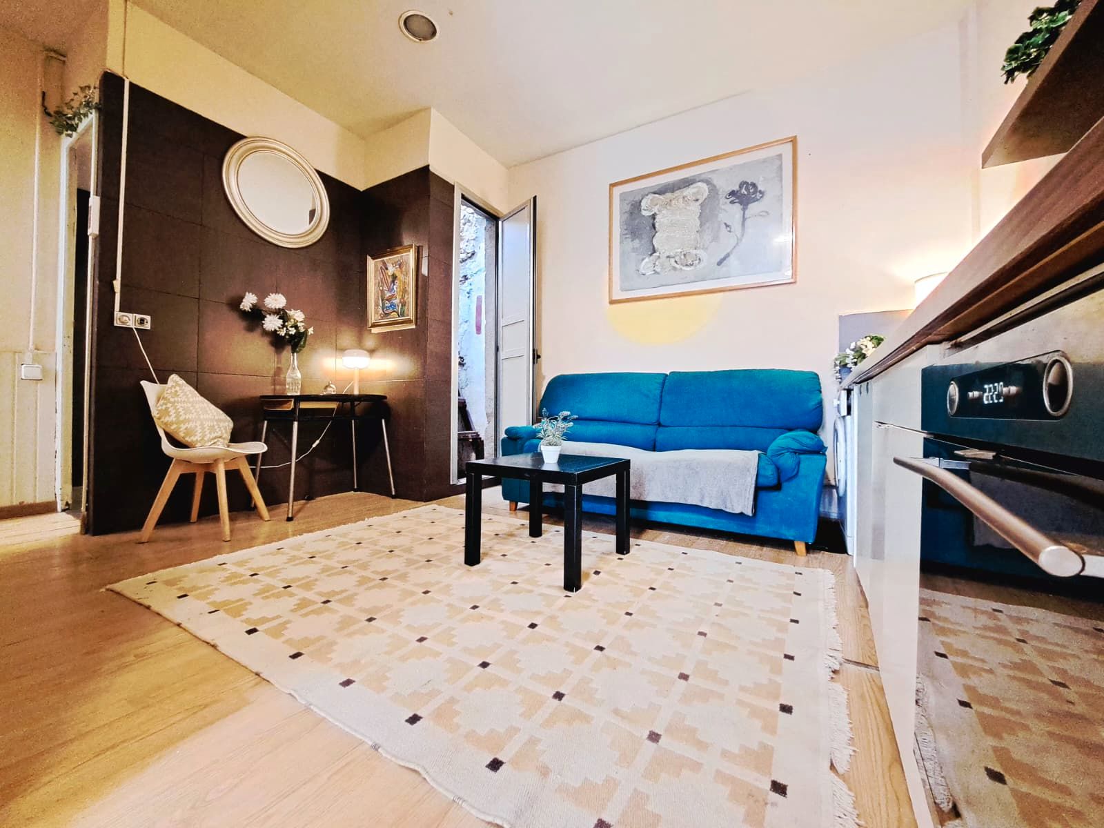Living room of Single-family semi-detached for sale in  Barcelona Capital  with Terrace