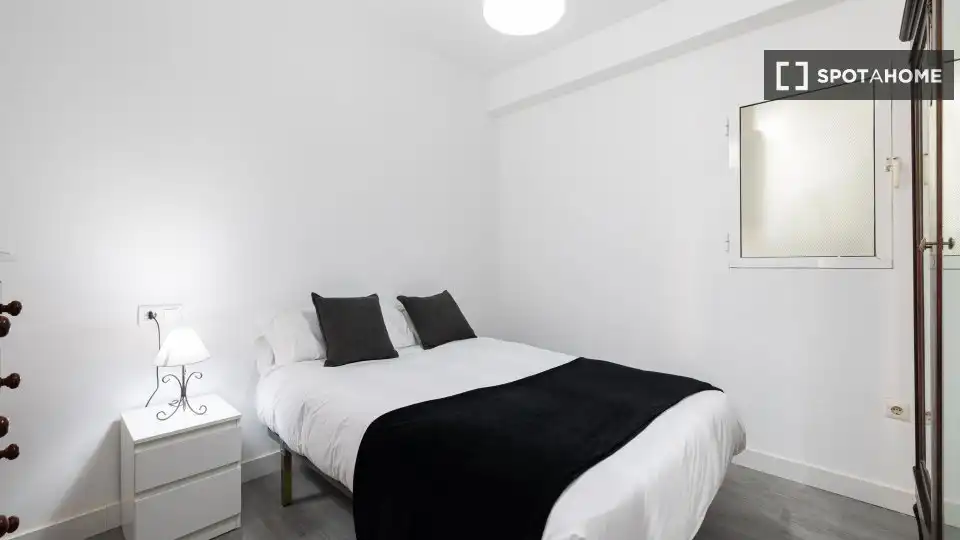 Schlafzimmer von Wohnungen zur untervermieten in Málaga mit Klimaanlage, Terrasse und Möbliert