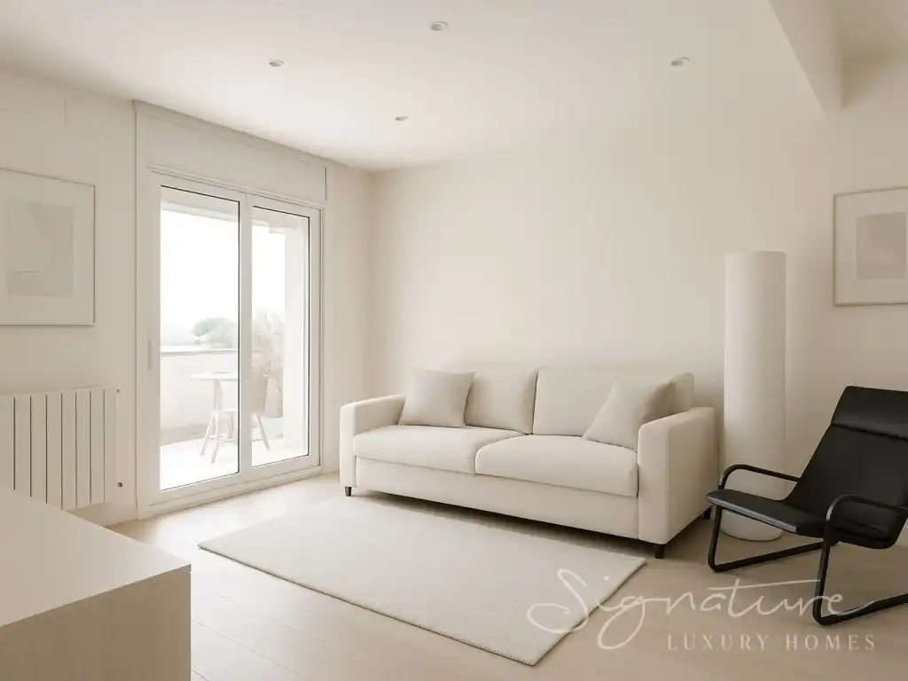Sala de estar de Ático en venta en Sant Cugat del Vallès con Aire acondicionado