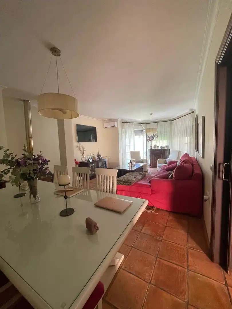 Living room of Houses for sale in Algeciras  with Air Conditioner, Private garden and Swimming Pool