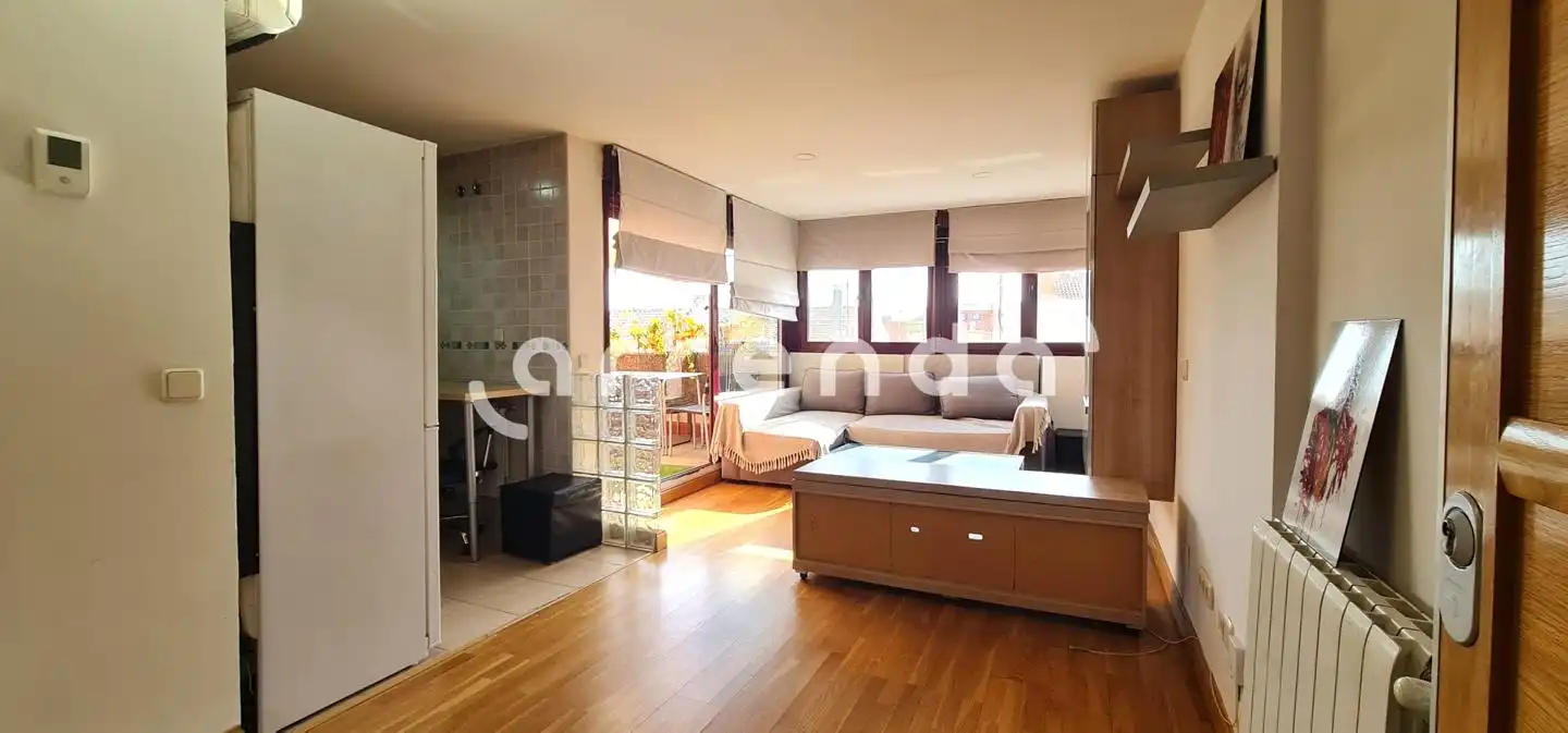 Sala de estar de Ático de alquiler en Madrid
