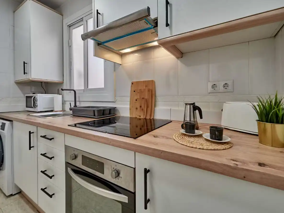 Kitchen of Flat for rent in Príncep de Viana - Clot -Xalets Humbert Torres
