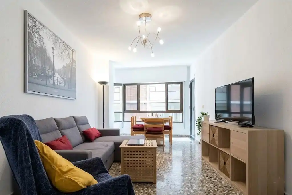Sala de estar de Piso para compartir en Murcia con Aire acondicionado, Calefacción y Terraza