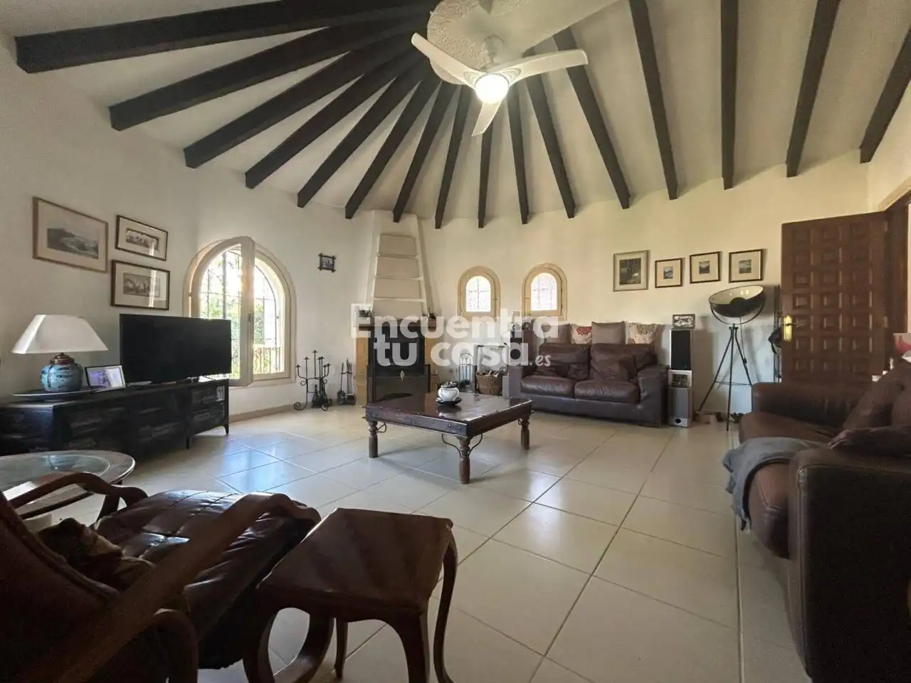 Sala d'estar de Casa o xalet en venda en Benissa amb Calefacció, Jardí privat i Terrassa