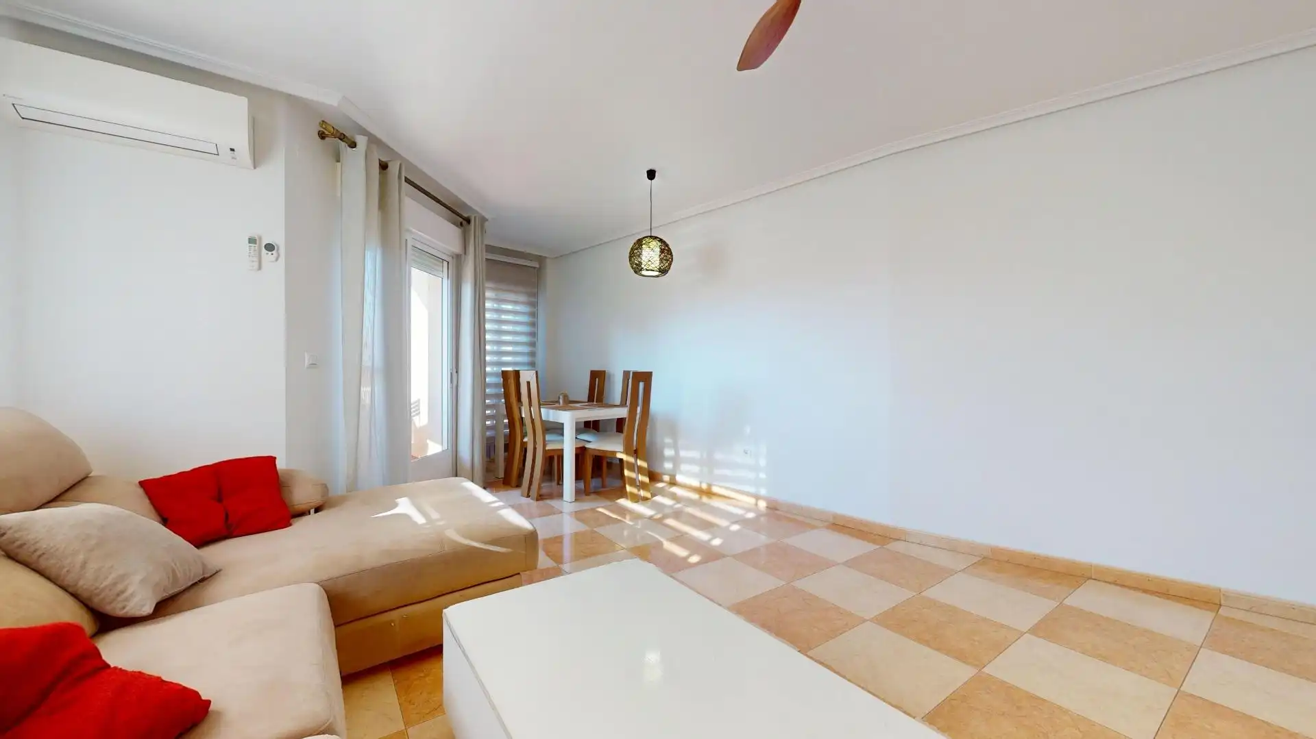 Sala de estar de Piso en venta en Pilar de la Horadada con Aire acondicionado y Terraza