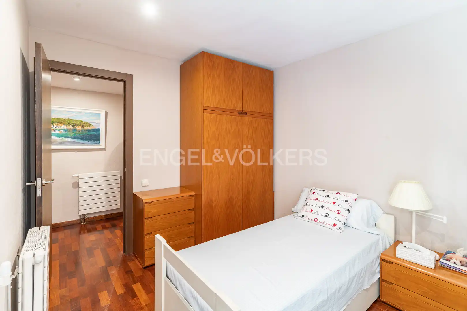 Bedroom of Flat for rent in Caldes d'Estrac  with Air Conditioner, Heating and Private garden