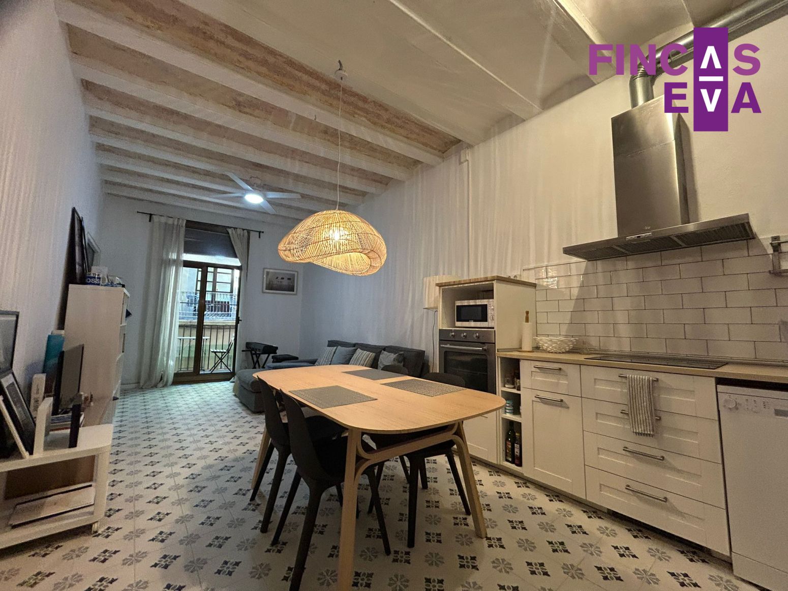 Kitchen of Flat for sale in  Barcelona Capital  with Balcony