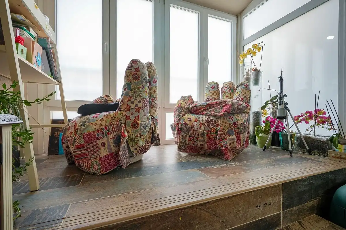 Sala de estar de Casa adosada en venta en Guadalajara con Aire acondicionado, Calefacción y Terraza