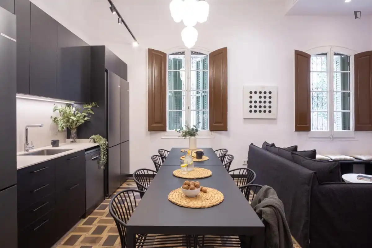 Menjador de Casa o xalet per a compartir en Gràcia