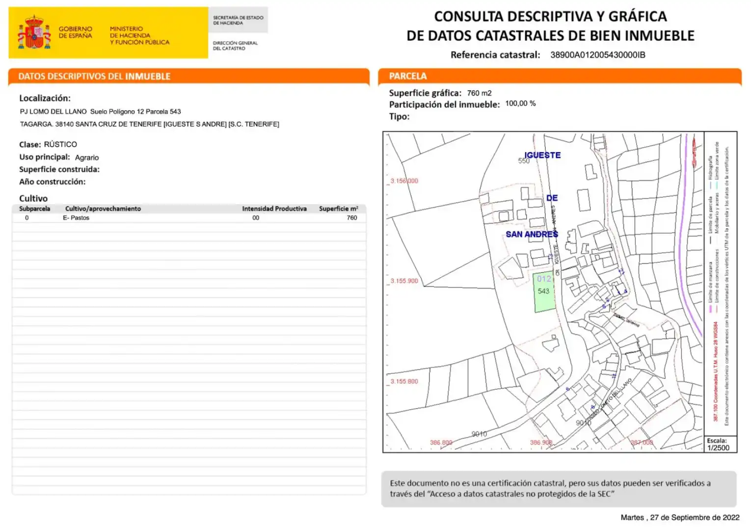 Land for sale in Santa Cruz de Tenerife