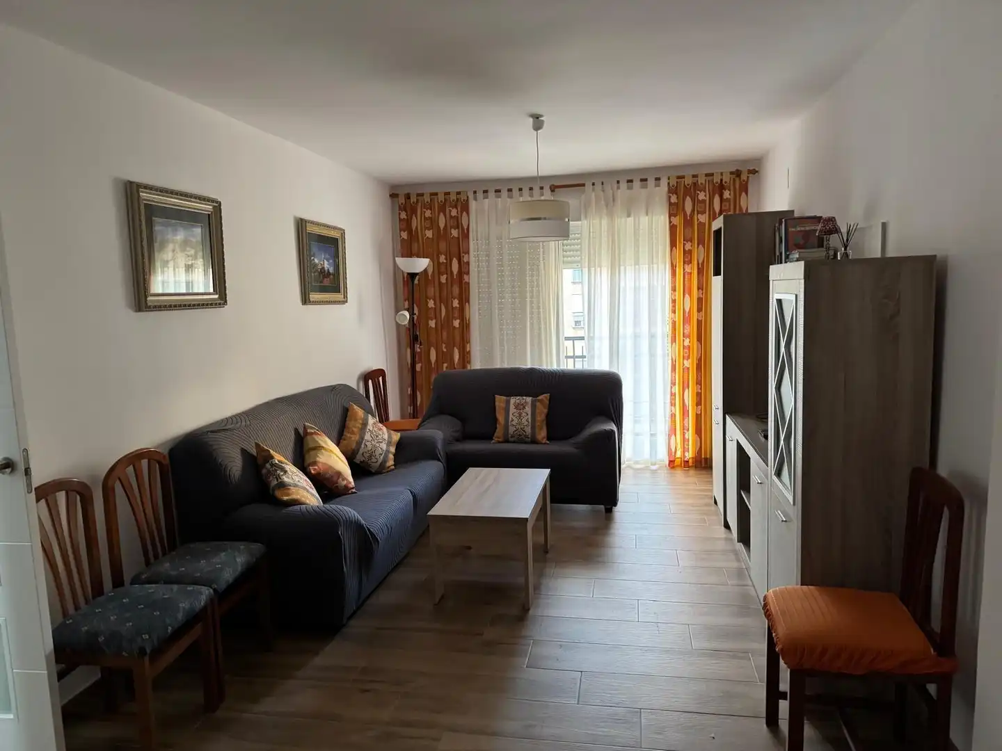 Living room of Flat for rent in Granada  with Heating, Terrace and Furnished