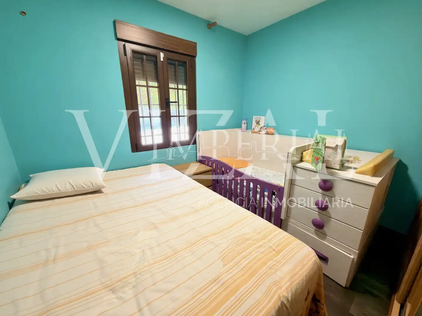 Schlafzimmer von Haus oder Chalet zum Verkauf in El Viso de San Juan mit Klimaanlage, Heizung und Privatgarten