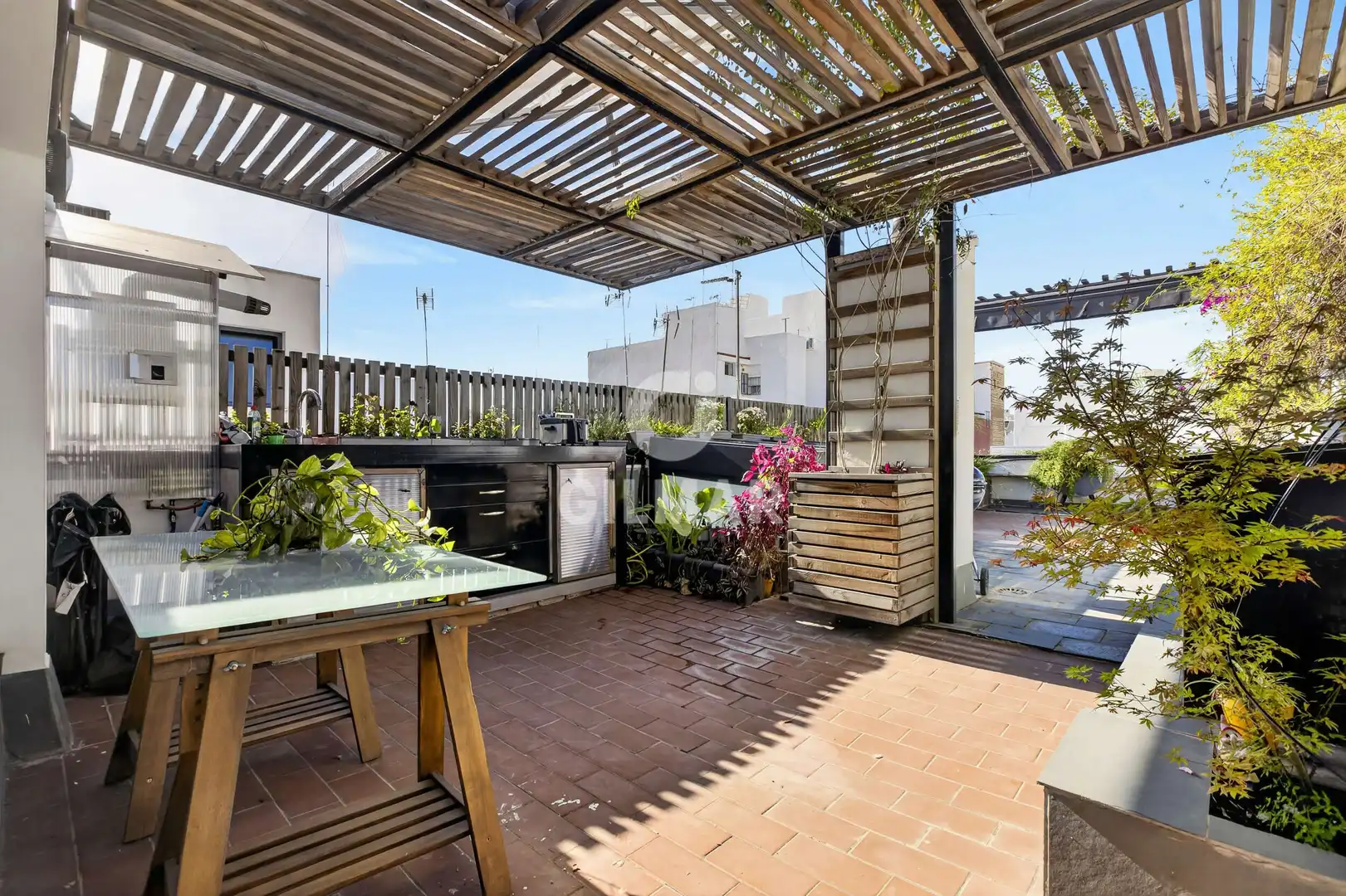 Terrace of Detached homes for sale in Sevilla  with Heating and Swimming Pool