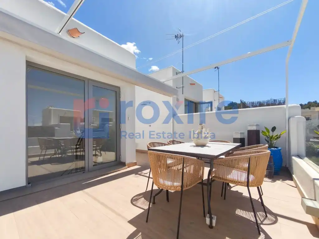 Terraza de Casa adosada de alquiler en Sant Antoni de Portmany con Aire acondicionado, Calefacción y Jardín privado