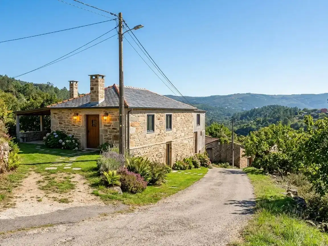 Vista exterior de Casa o chalet en venta en A Peroxa 