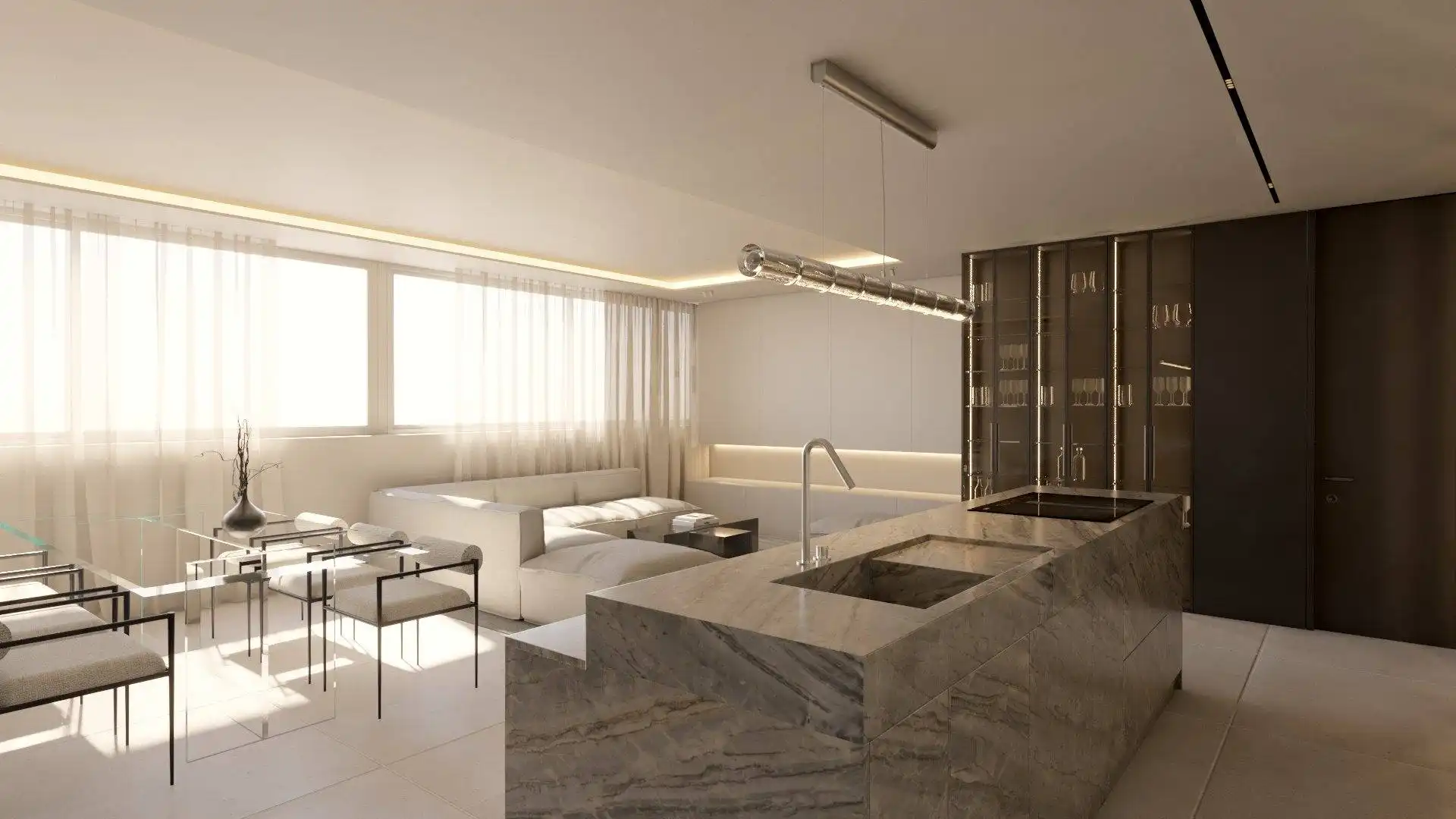Sala d'estar de Àtic en venda en Las Palmas de Gran Canaria