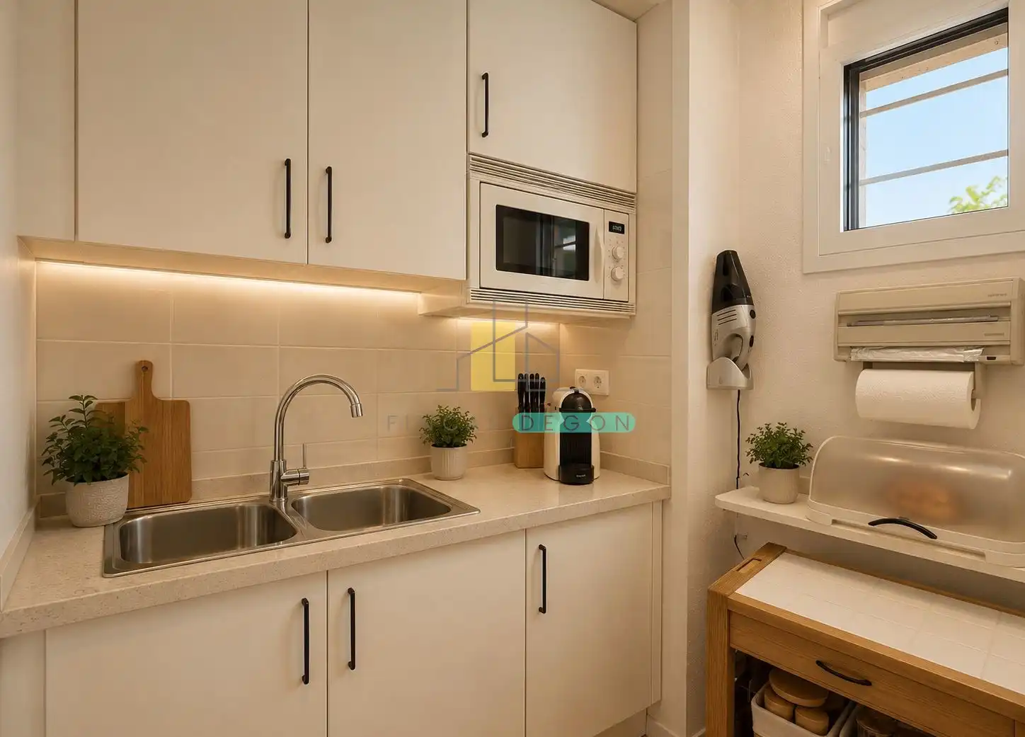 Cuina de Apartament en venda en Roses amb Calefacció, Moblat i Forn