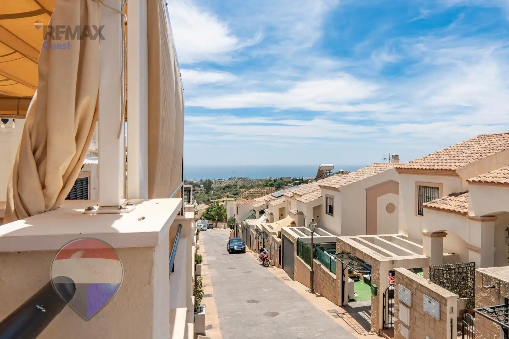 Außenansicht von Einfamilien-Reihenhaus zum Verkauf in Rincón de la Victoria mit Klimaanlage, Terrasse und Abstellraum