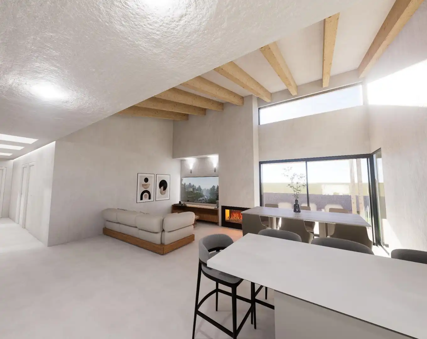 Sala de estar de Casa o chalet en venta en Blanes con Aire acondicionado, Calefacción y Jardín privado