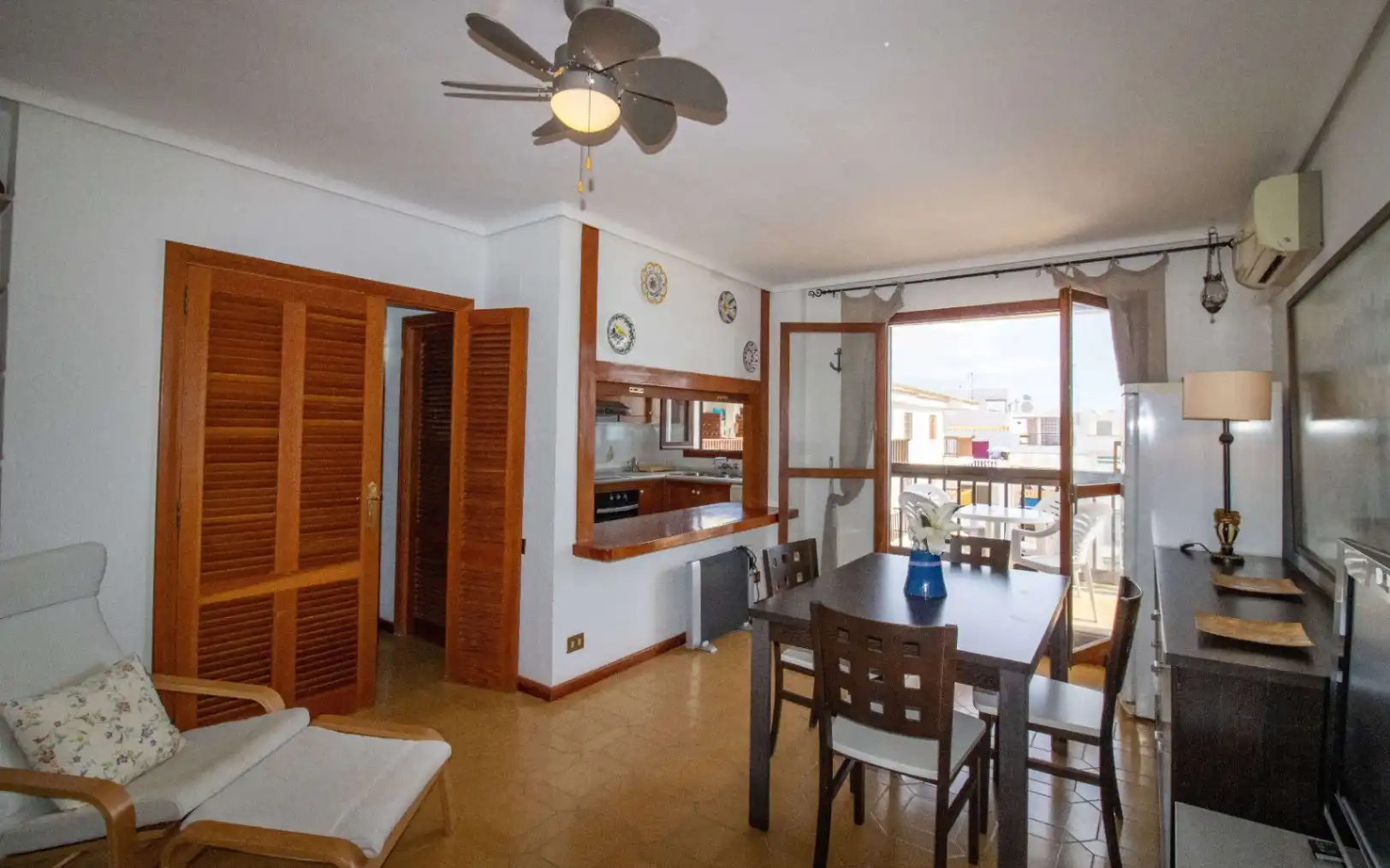 Comedor de Apartamento en venta en Alcalà de Xivert con Terraza, Amueblado y Internet