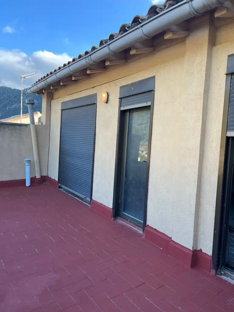 Vista exterior de Finca rústica en venta en Prat de Comte con Terraza, Amueblado y Balcón