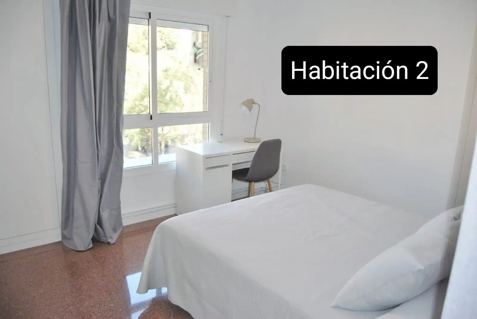 Habitación de Piso para compartir en Murcia con Aire acondicionado, Terraza y Amueblado