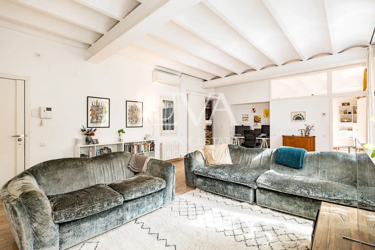 Sala de estar de Apartamento en venta en Barcelona con Aire acondicionado, Calefacción y Terraza