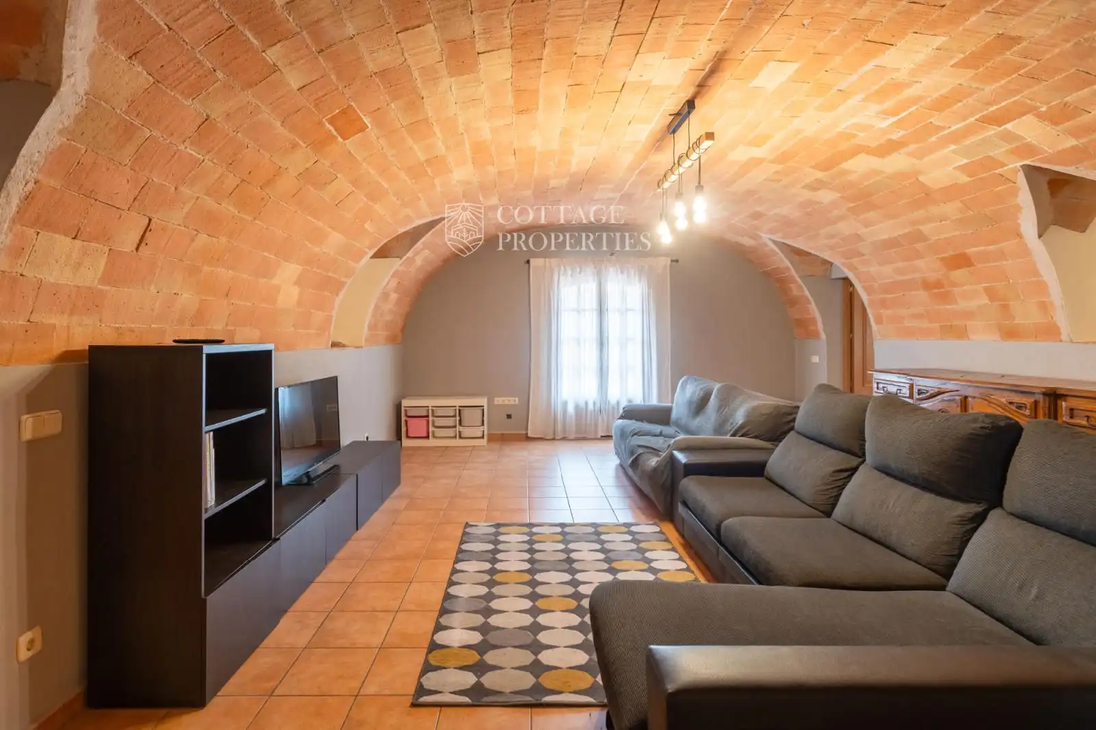 Sala de estar de Finca rústica en venta en Garrigàs