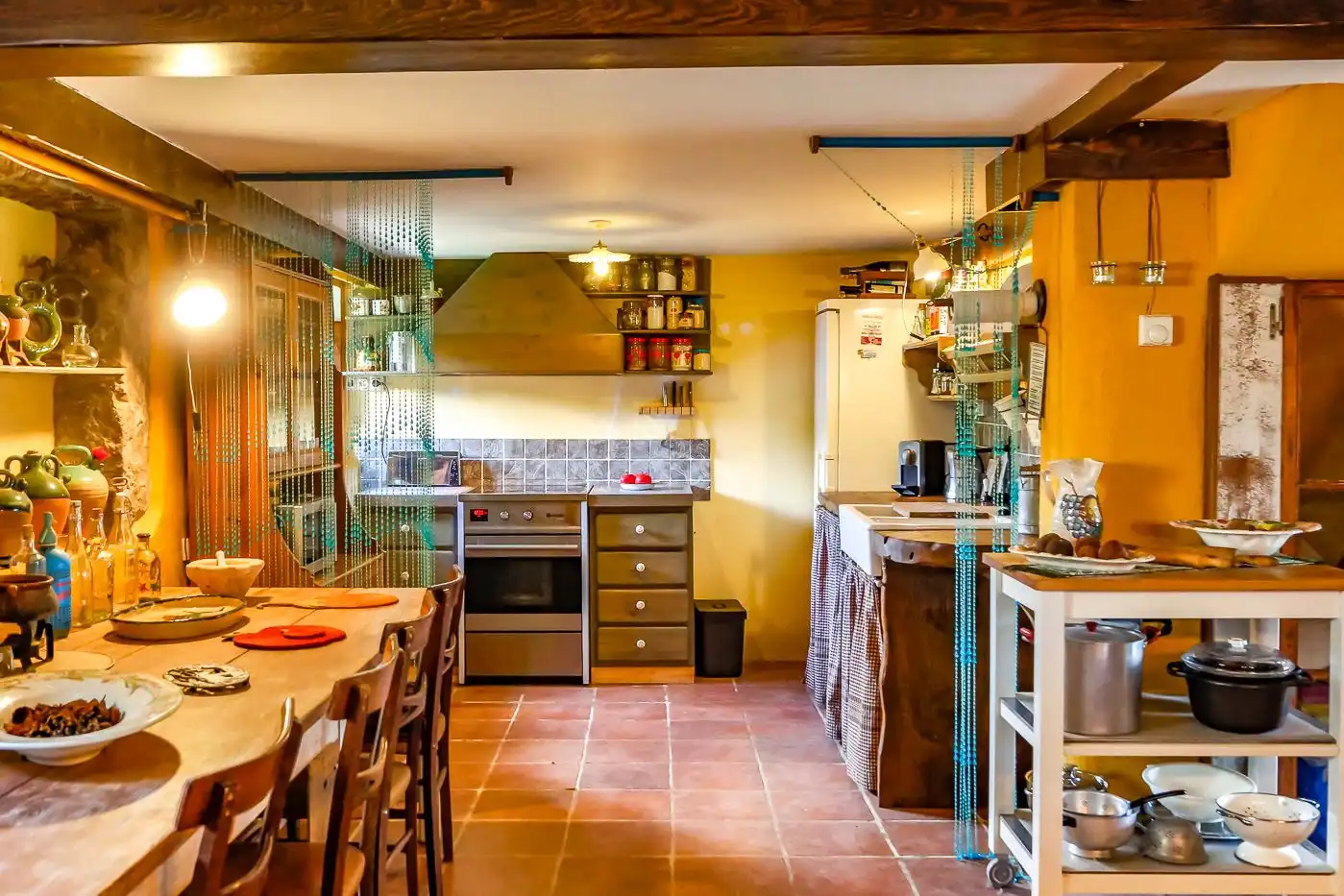 Cocina de Finca rústica en venta en Rupit i Pruit con Jardín privado