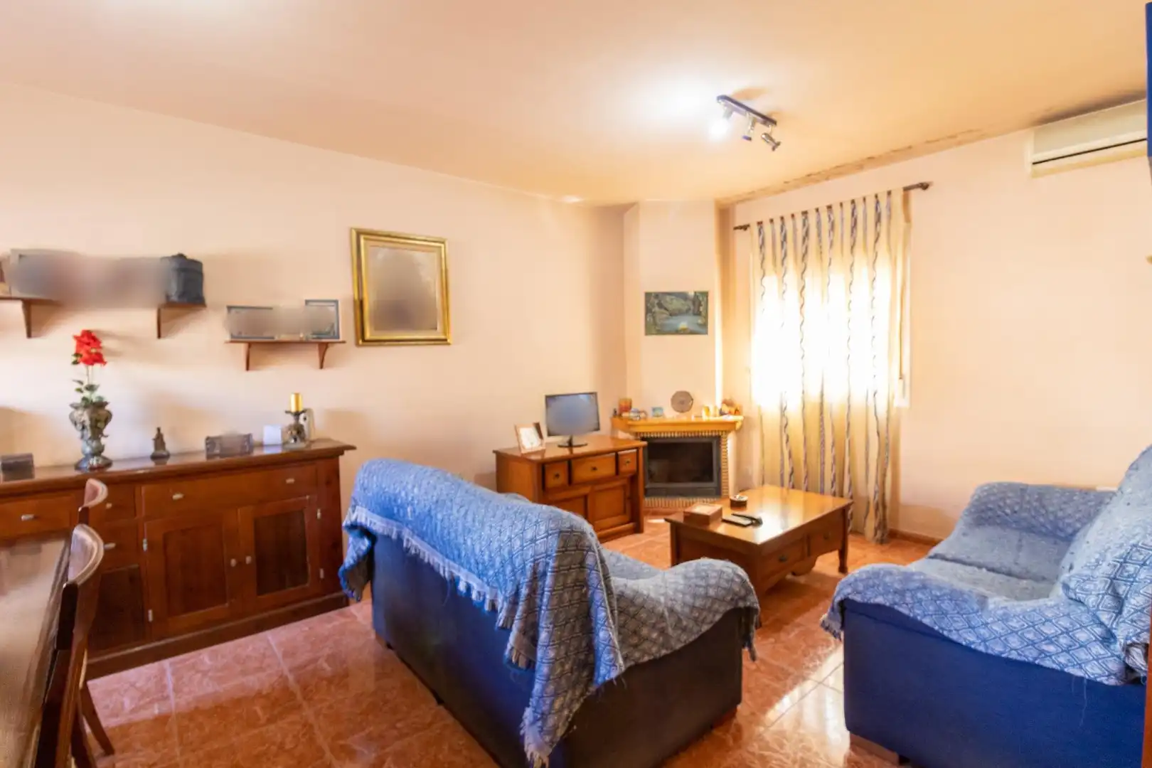 Living room of Houses for sale in Pechina  with Air Conditioner, Terrace and Balcony