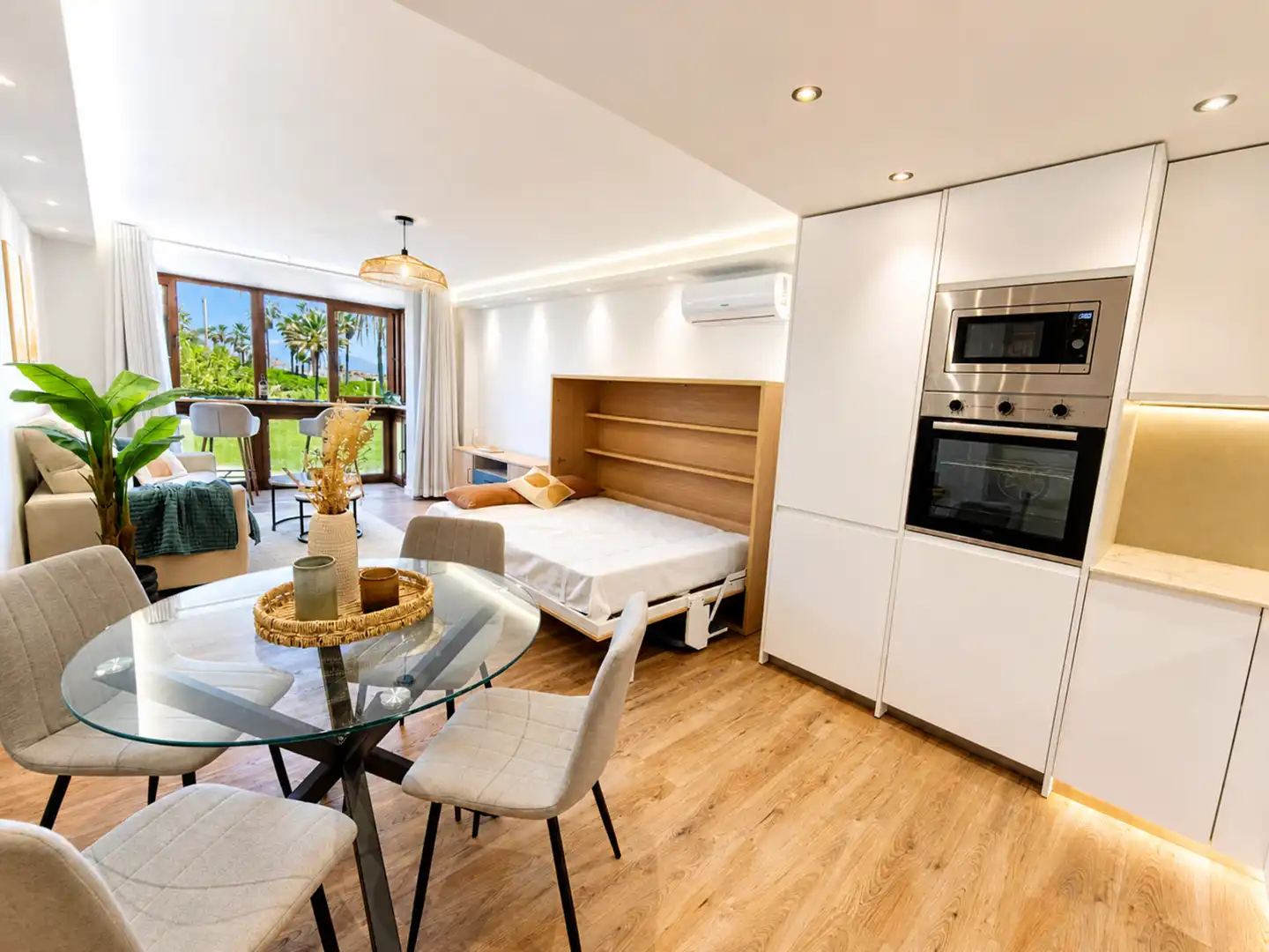 Schlafzimmer von Wohnung zum Verkauf in Manilva mit Klimaanlage, Terrasse und Möbliert