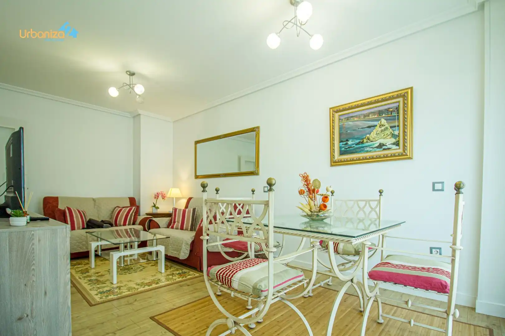Sala d'estar de Apartament de lloguer en Badajoz amb Calefacció, Moblat i Balcó