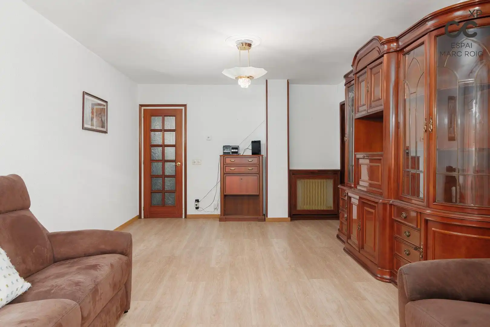Living room of Flat for sale in Figueres  with Heating, Parquet flooring and Storage room