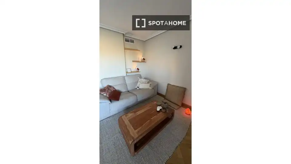 Sala d'estar de Apartament per a compartir en Madrid amb Aire condicionat, Calefacció i Terrassa