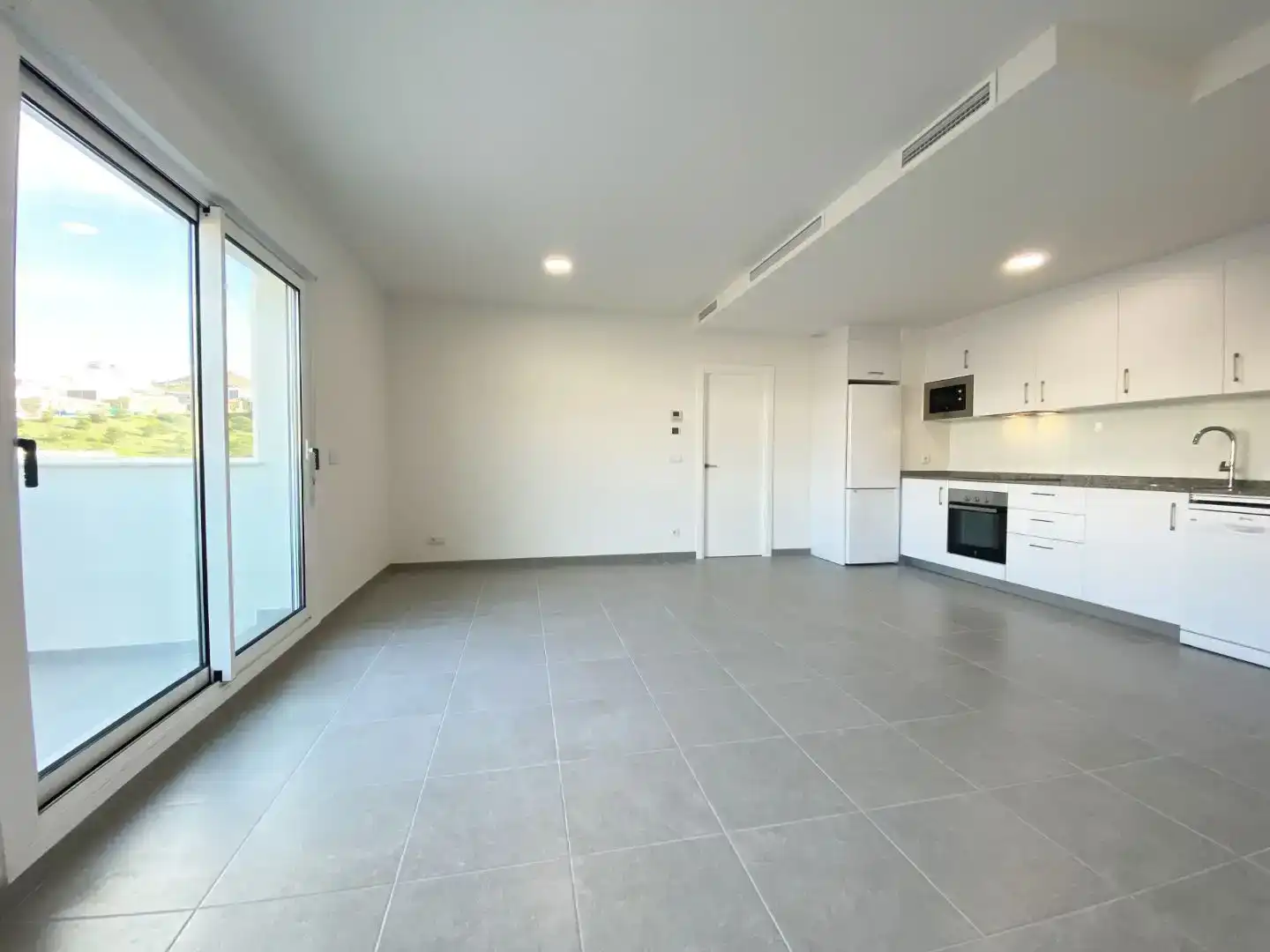 Küche von Wohnung zur Miete in Málaga Capital mit Klimaanlage und Schwimmbad